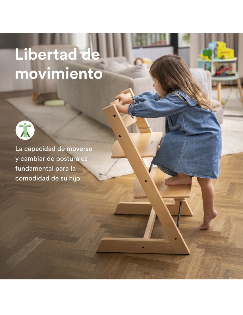 Silla tripp trapp de madera 2