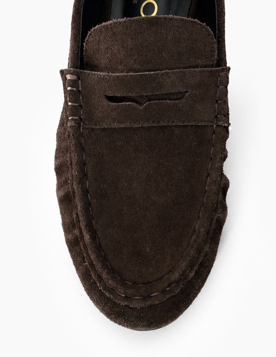 Mocasín casual de piel para mujer 2