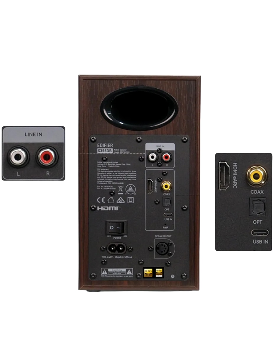Set de bocinas s355db alámbrica e inalámbrica 5