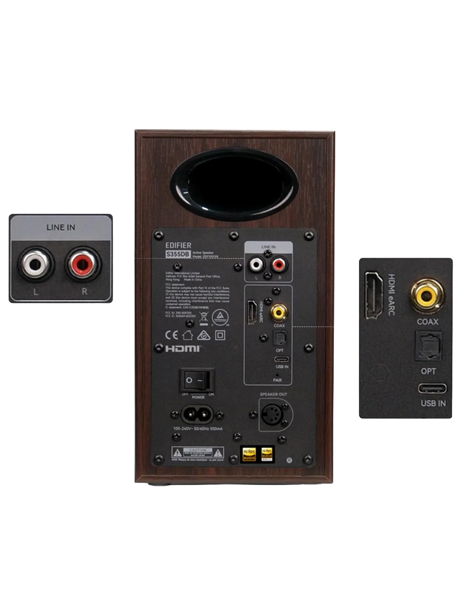 Set de bocinas s355db alámbrica e inalámbrica 2