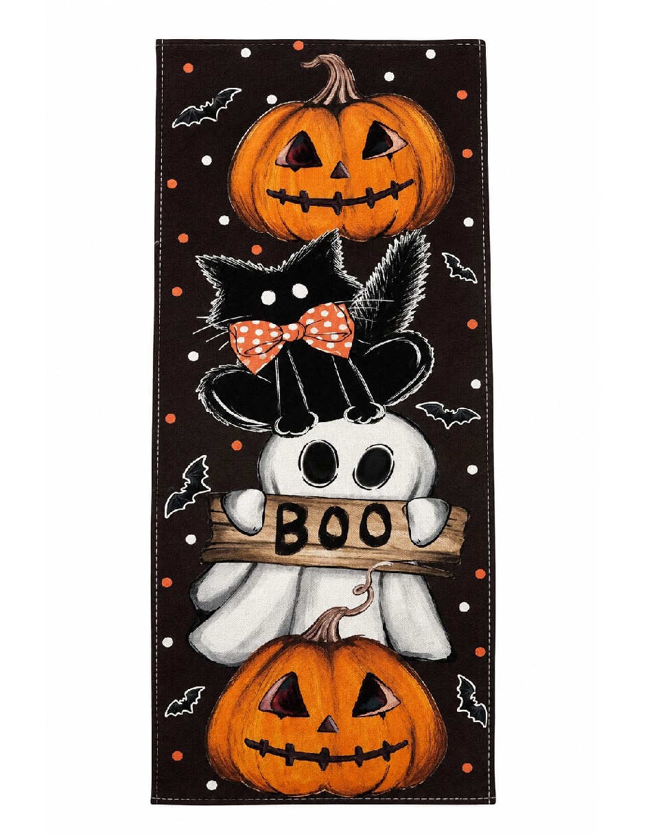 Camino mesa rectangular halloween