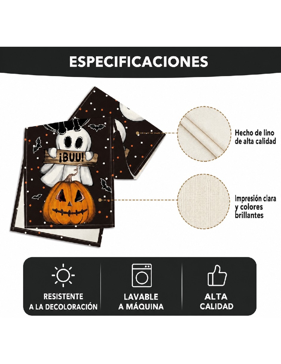 Camino mesa rectangular halloween 3