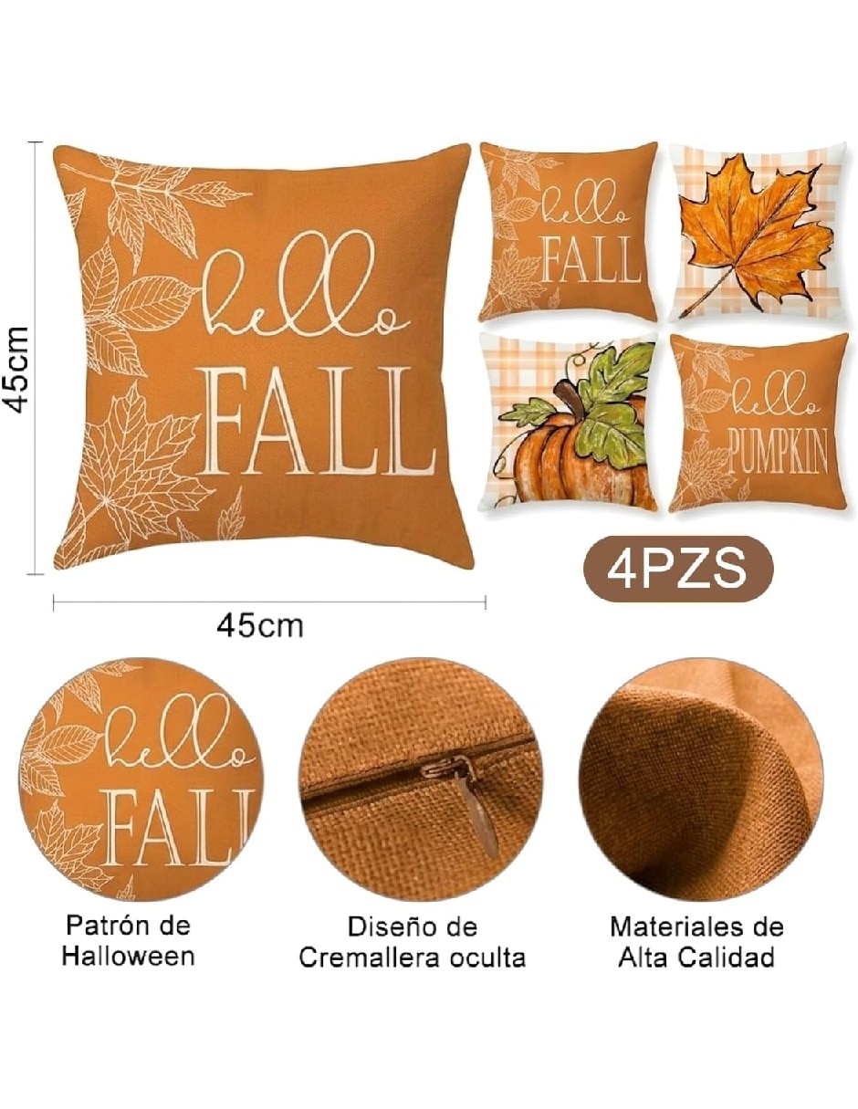 Set funda cojín halloween 4