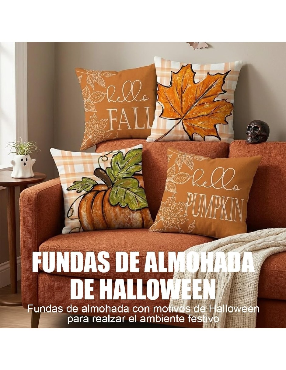 Set funda cojín halloween 2