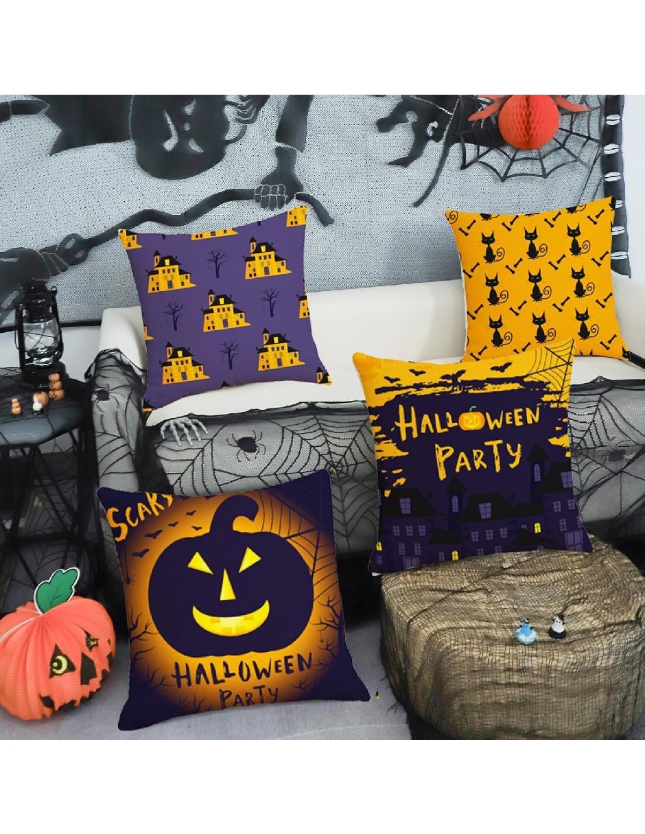 Set funda cojín halloween 4