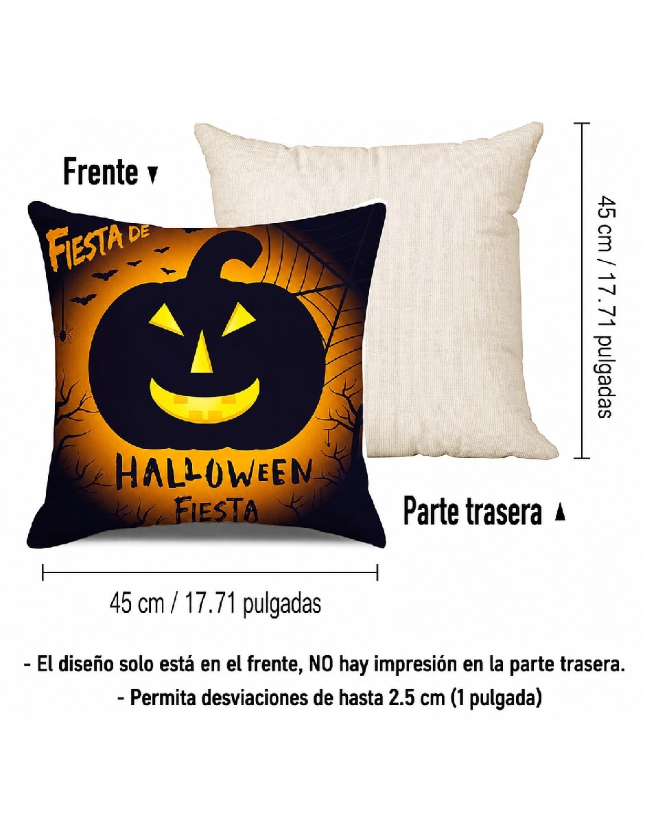 Set funda cojín halloween 5