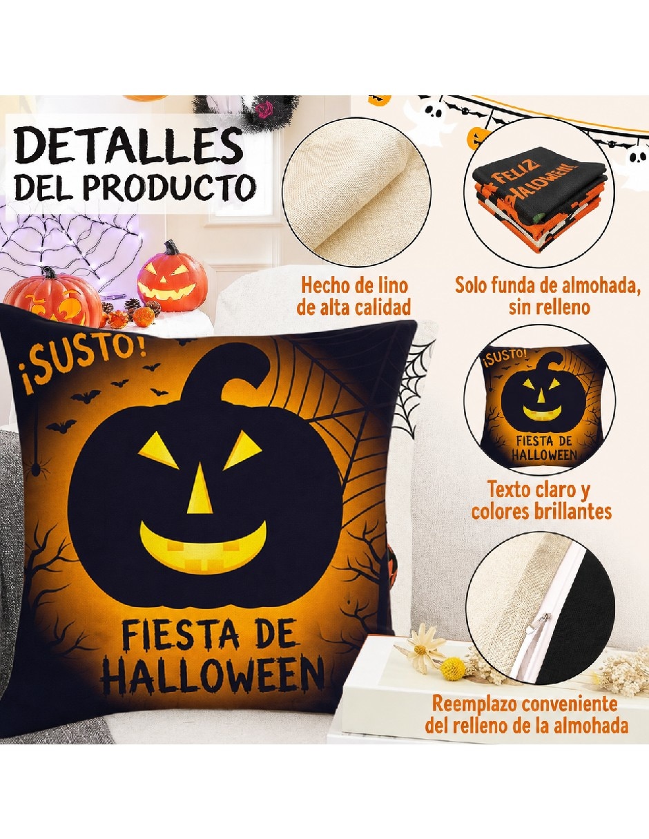 Set funda cojín halloween 3