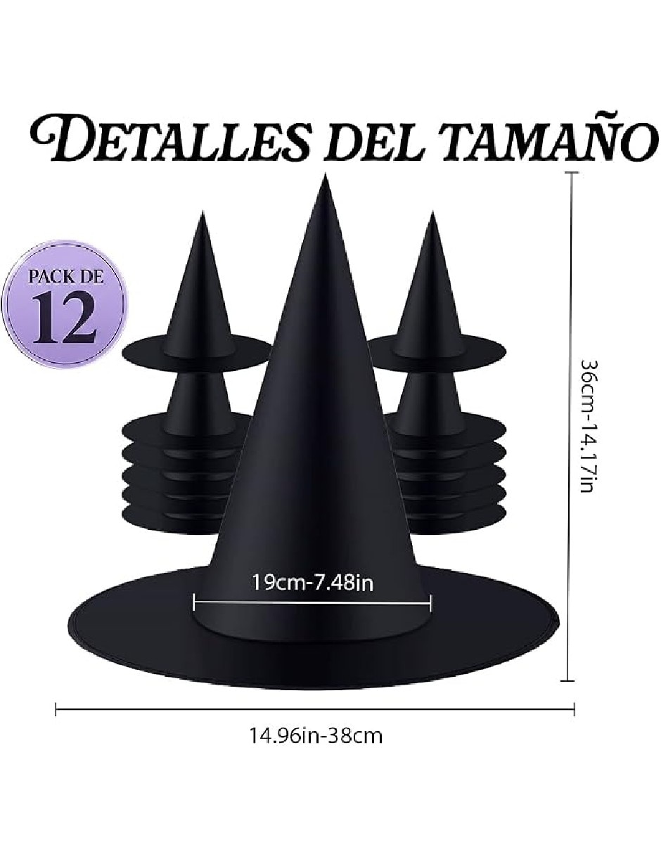 Set Sombrero para fiesta Halloween 4