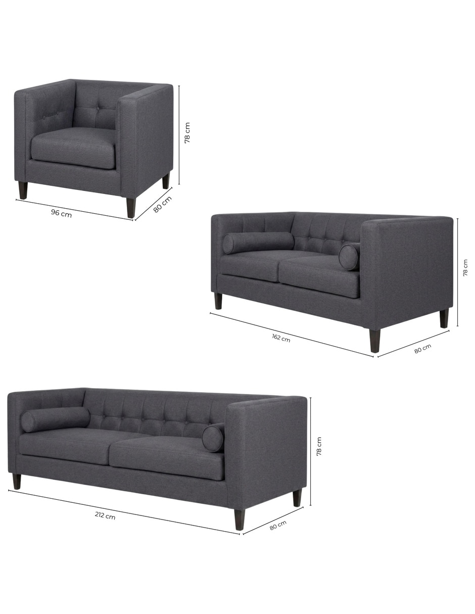 Sala modular madison de tela 11