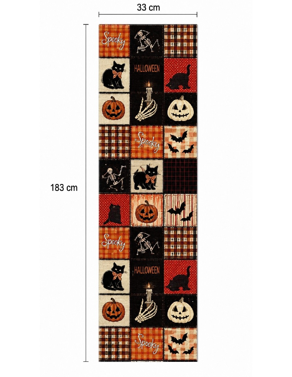 Camino mesa rectangular halloween 5