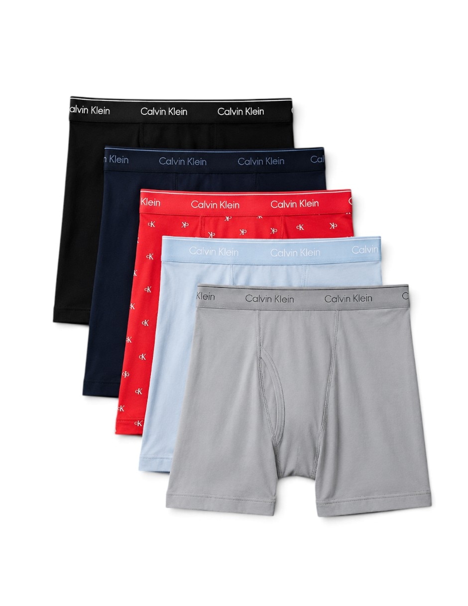 Bóxer brief de algodón para hombre 5 piezas 5