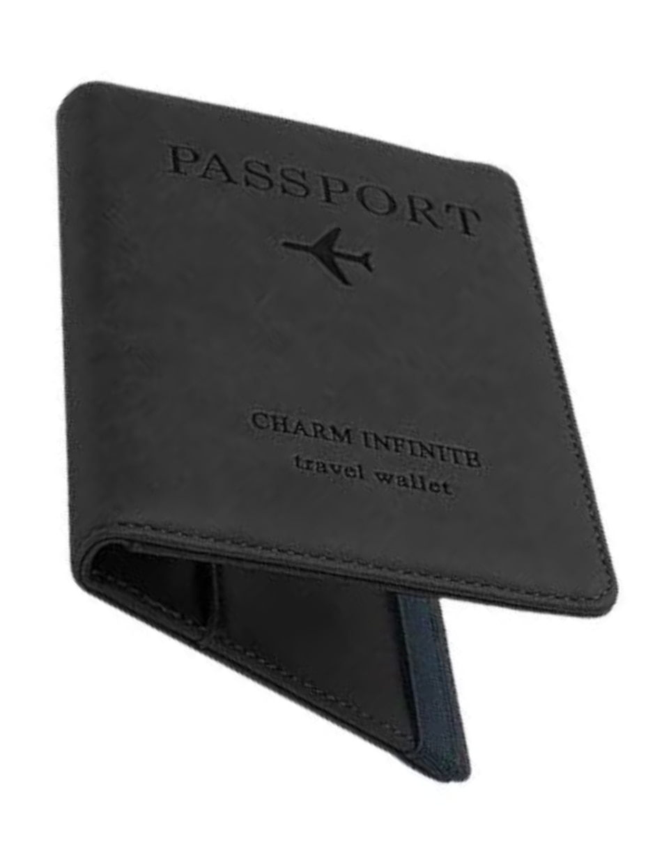 Porta pasaporte de mezcla de materiales