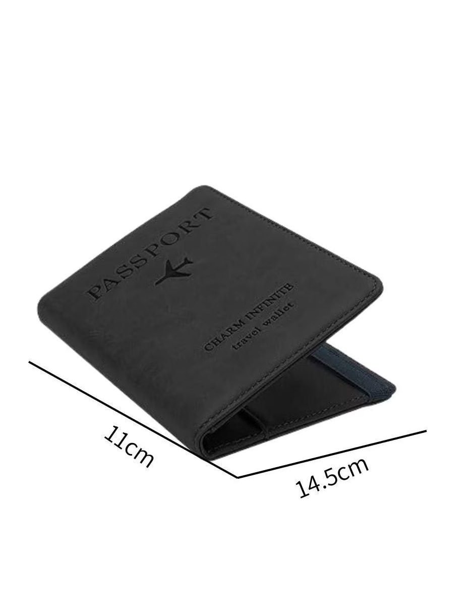 Porta pasaporte de mezcla de materiales 5