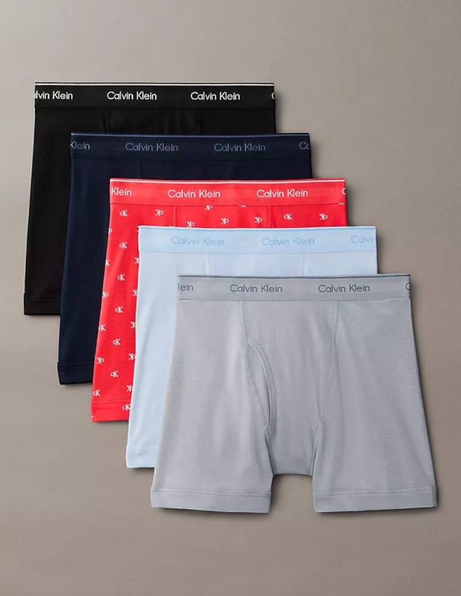 Bóxer brief de algodón para hombre 5 piezas 2