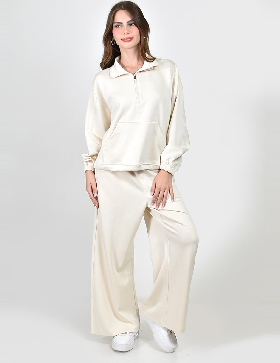 Conjunto deportivo regular con elástico para mujer
