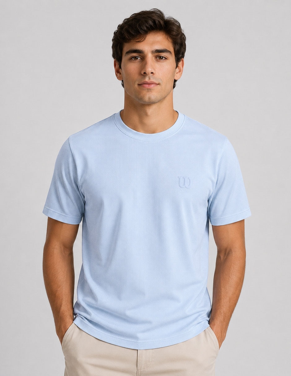 Playera cuello redondo para hombre