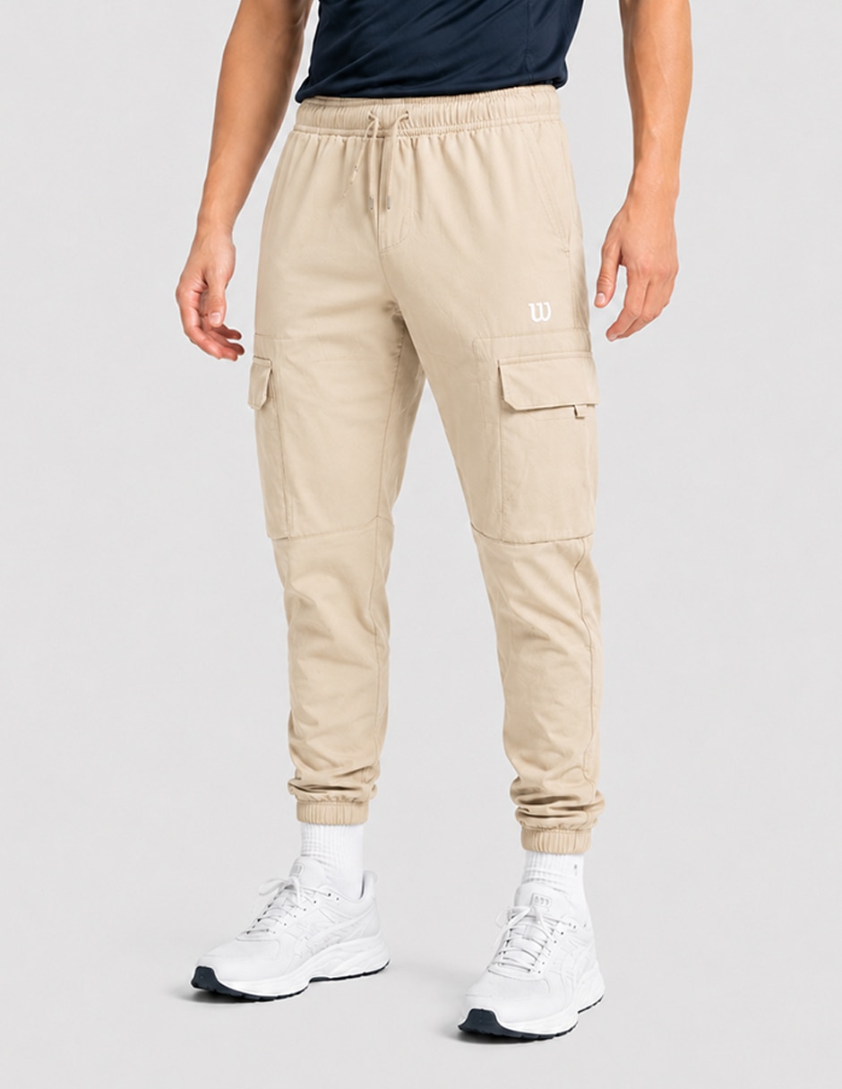 Jogger estampado logo con bolsillos para hombre 5