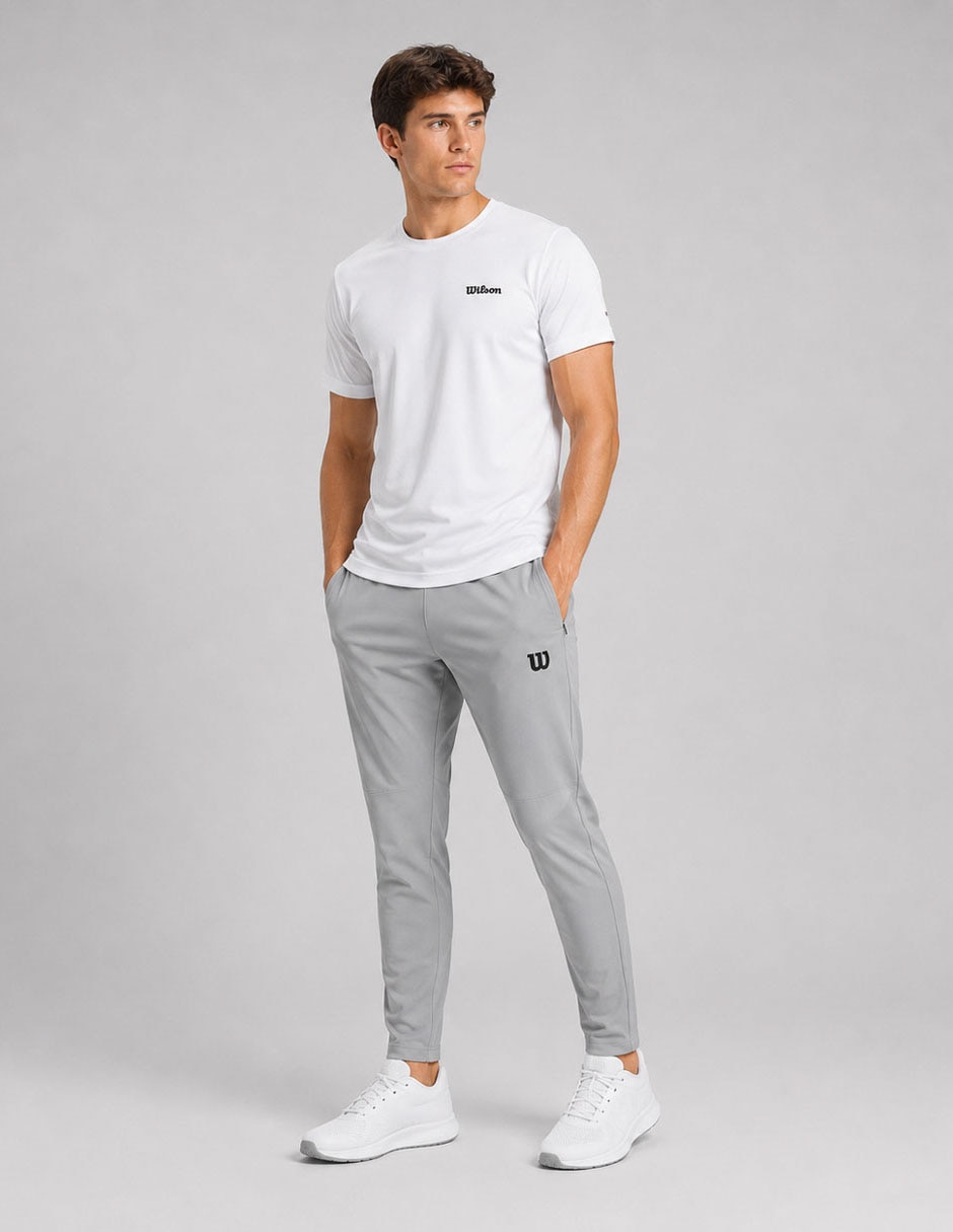 Jogger estampado logo con bolsillos para hombre 6