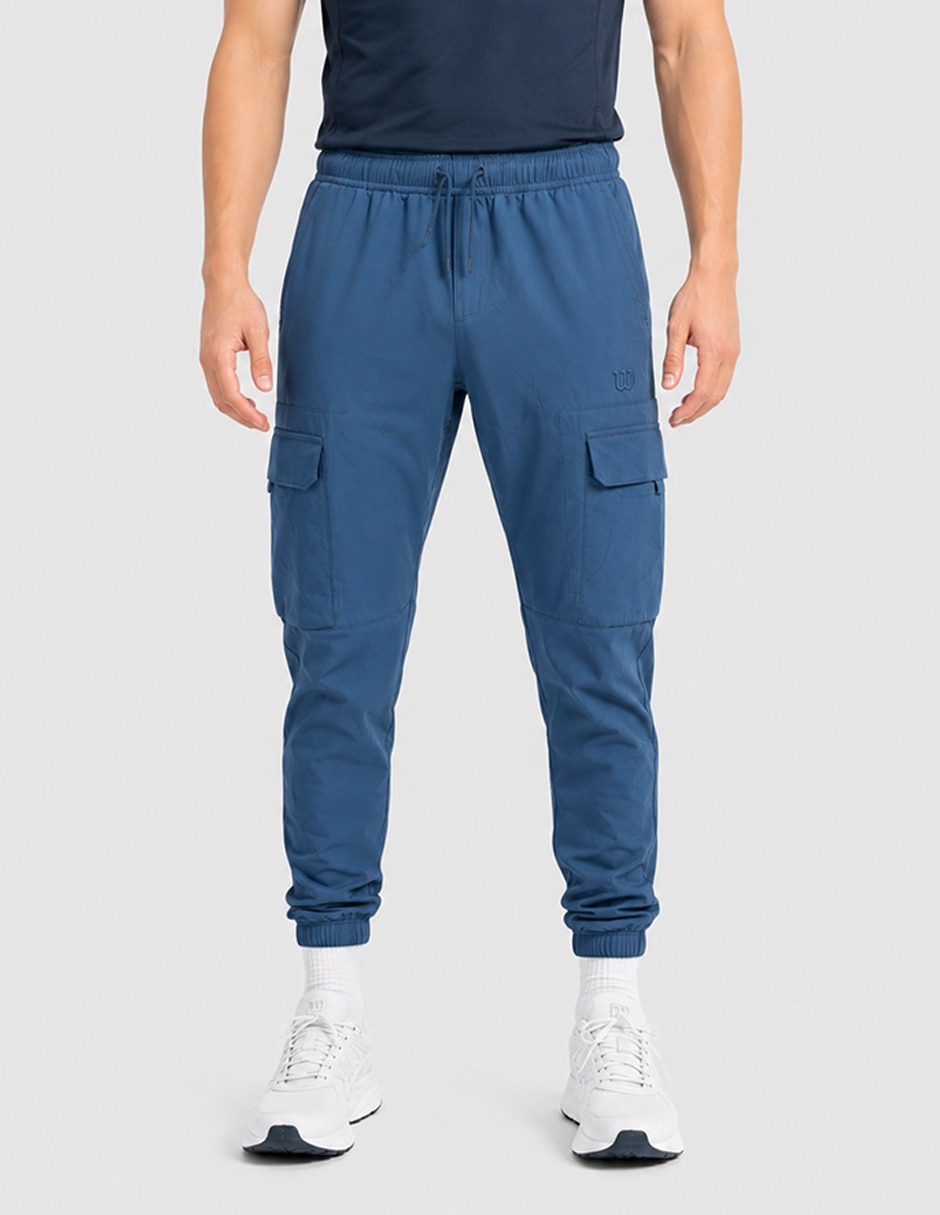 Jogger estampado logo con bolsillos para hombre