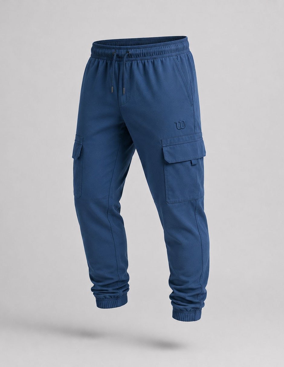 Jogger estampado logo con bolsillos para hombre 2