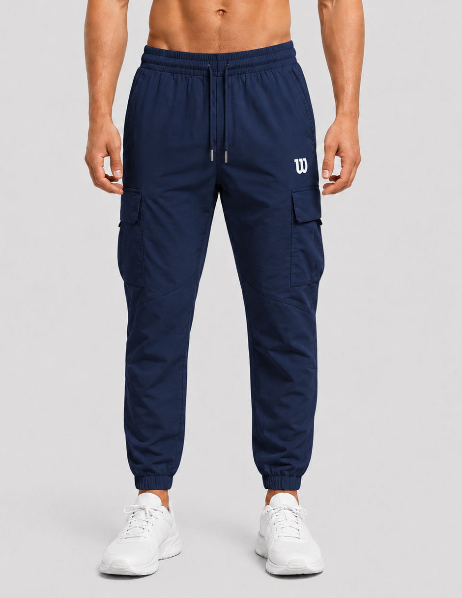 Jogger estampado logo con bolsillos para hombre Jogger estampado logo con bolsillos para hombre
