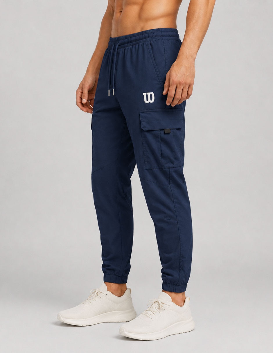 Jogger estampado logo con bolsillos para hombre 5