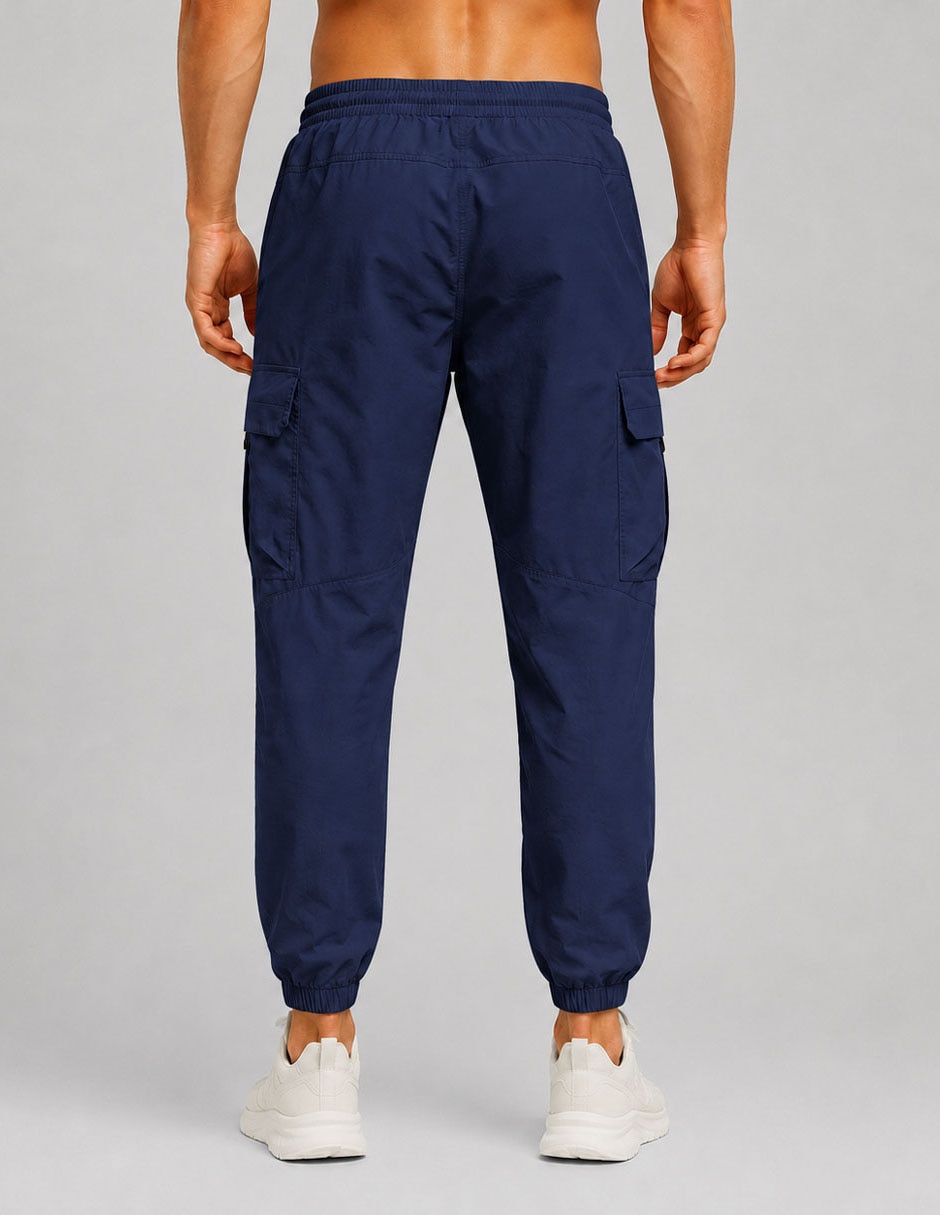 Jogger estampado logo con bolsillos para hombre 4