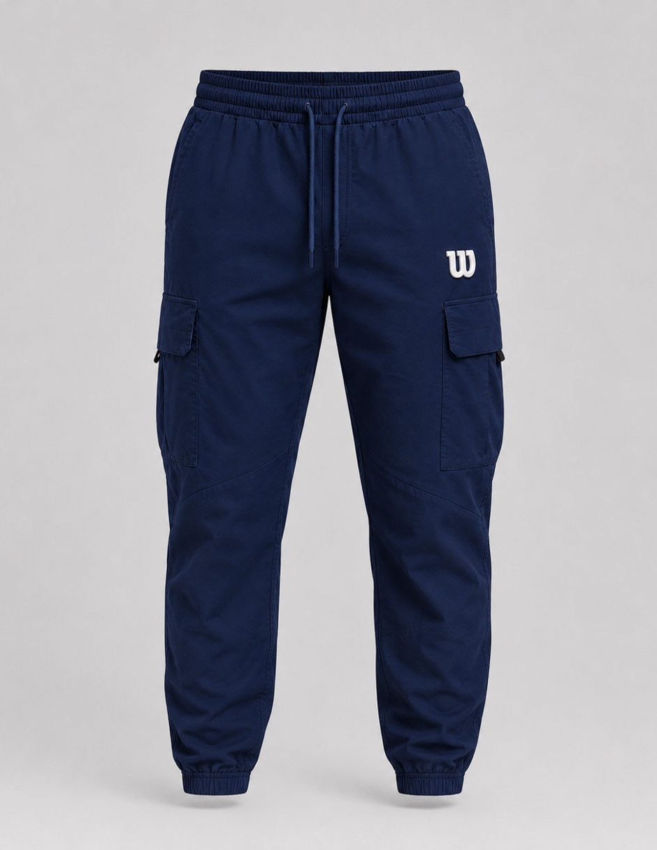 Jogger estampado logo con bolsillos para hombre 2