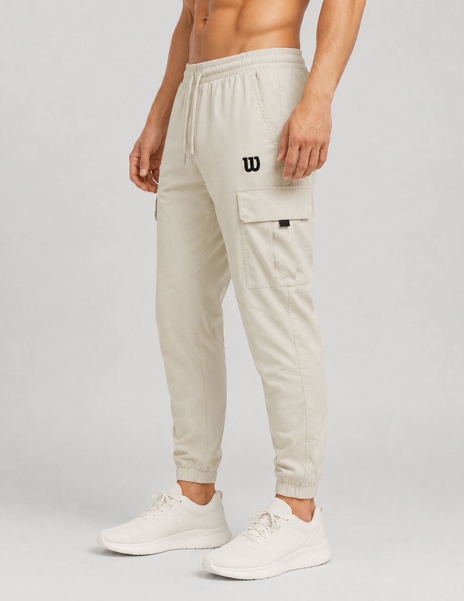 Jogger estampado logo con bolsillos para hombre 5