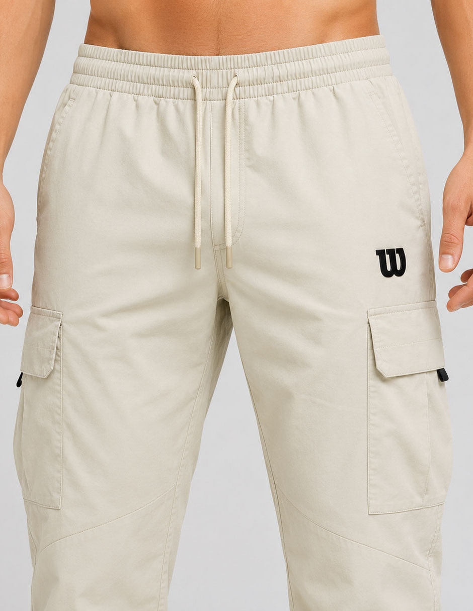 Jogger estampado logo con bolsillos para hombre 3