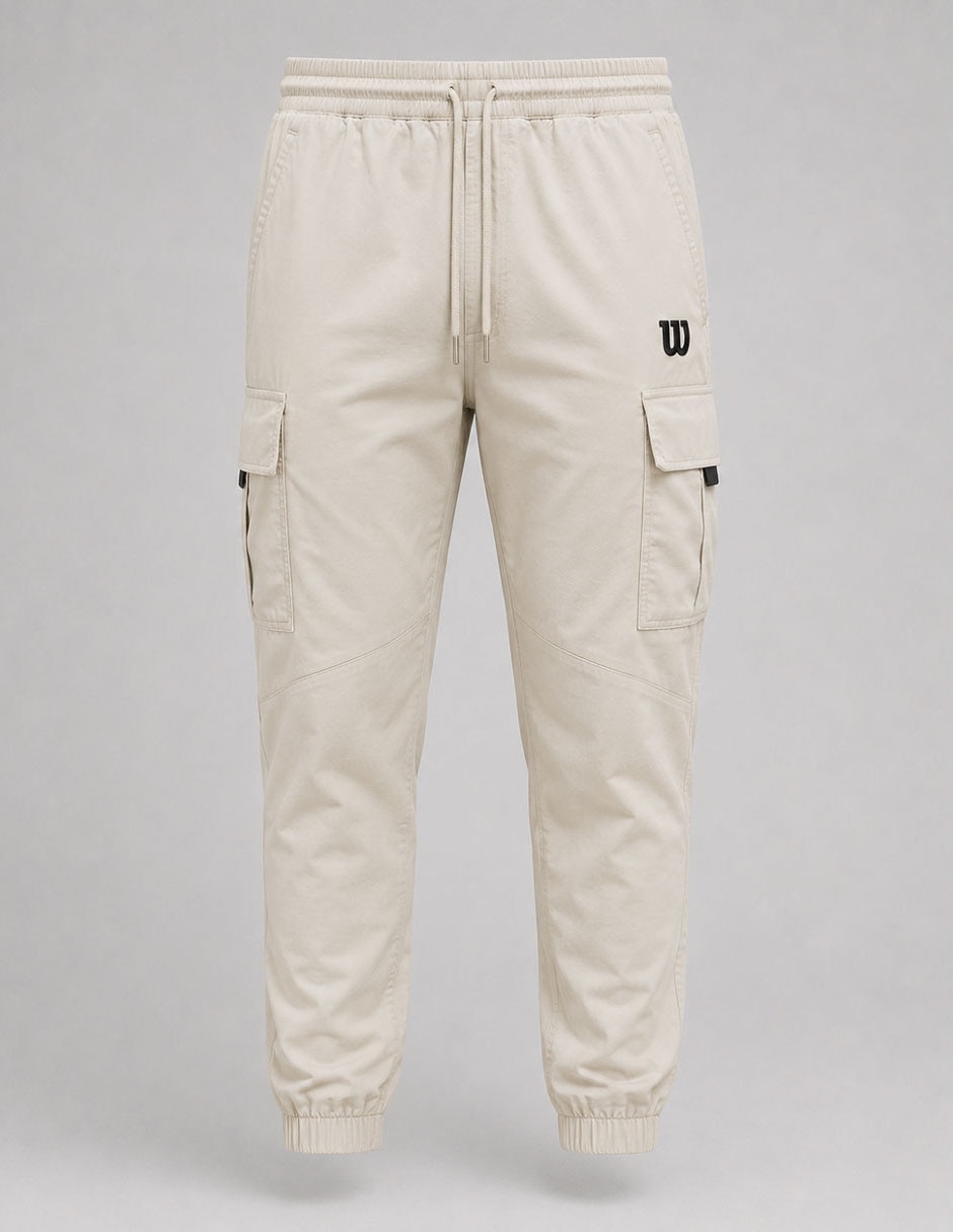 Jogger estampado logo con bolsillos para hombre 2