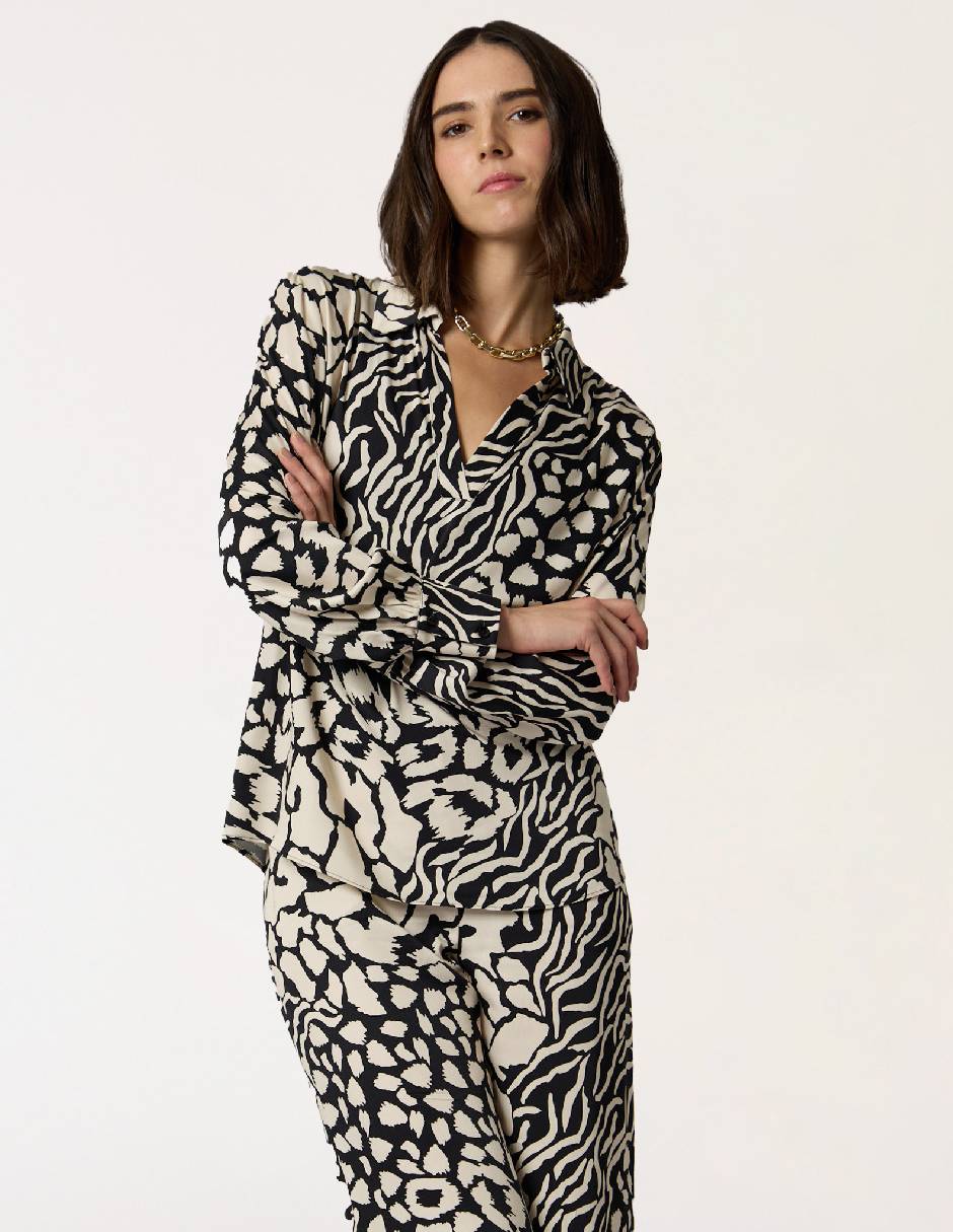Blusa Adolfo Dominguez manga al codo para mujer Blusa Adolfo Dominguez manga al codo para mujer