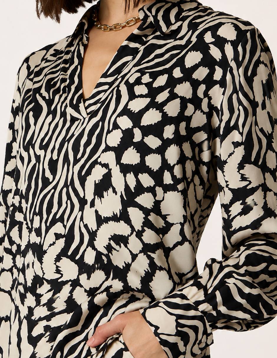 Blusa Adolfo Dominguez manga al codo para mujer 4