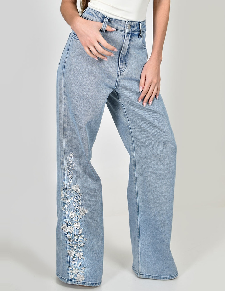 Jeans wide leg j-ch-zh-0211-denim-tr para mujer Jeans wide leg j-ch-zh-0211-denim-tr para mujer