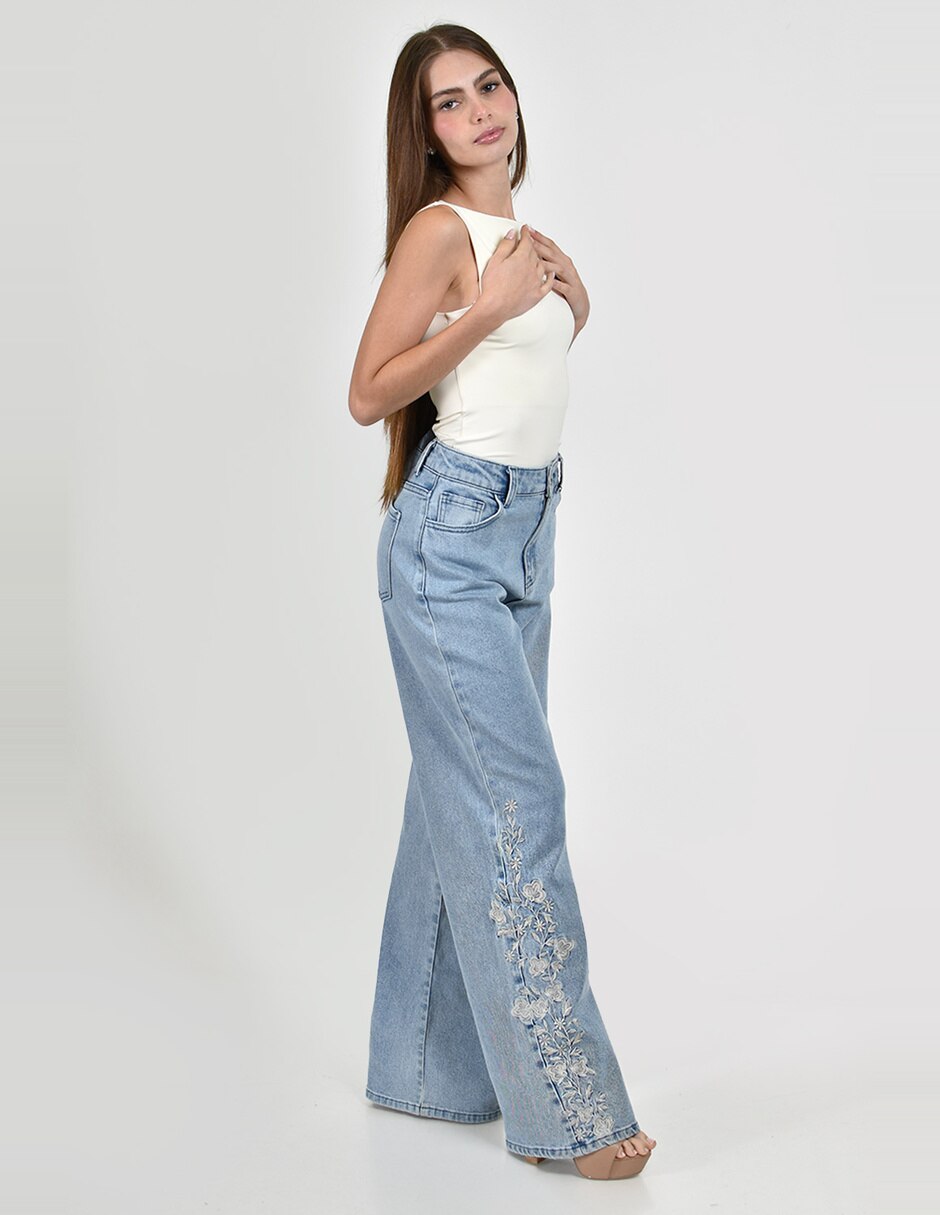 Jeans wide leg j-ch-zh-0211-denim-tr para mujer 2