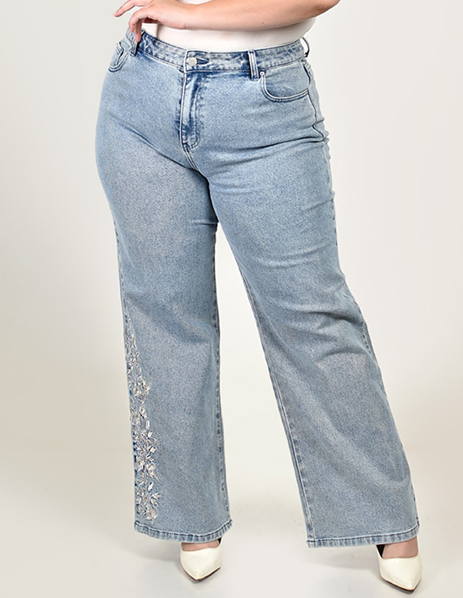Jeans wide leg j-ch-zh-0211-denim para mujer Jeans wide leg j-ch-zh-0211-denim para mujer