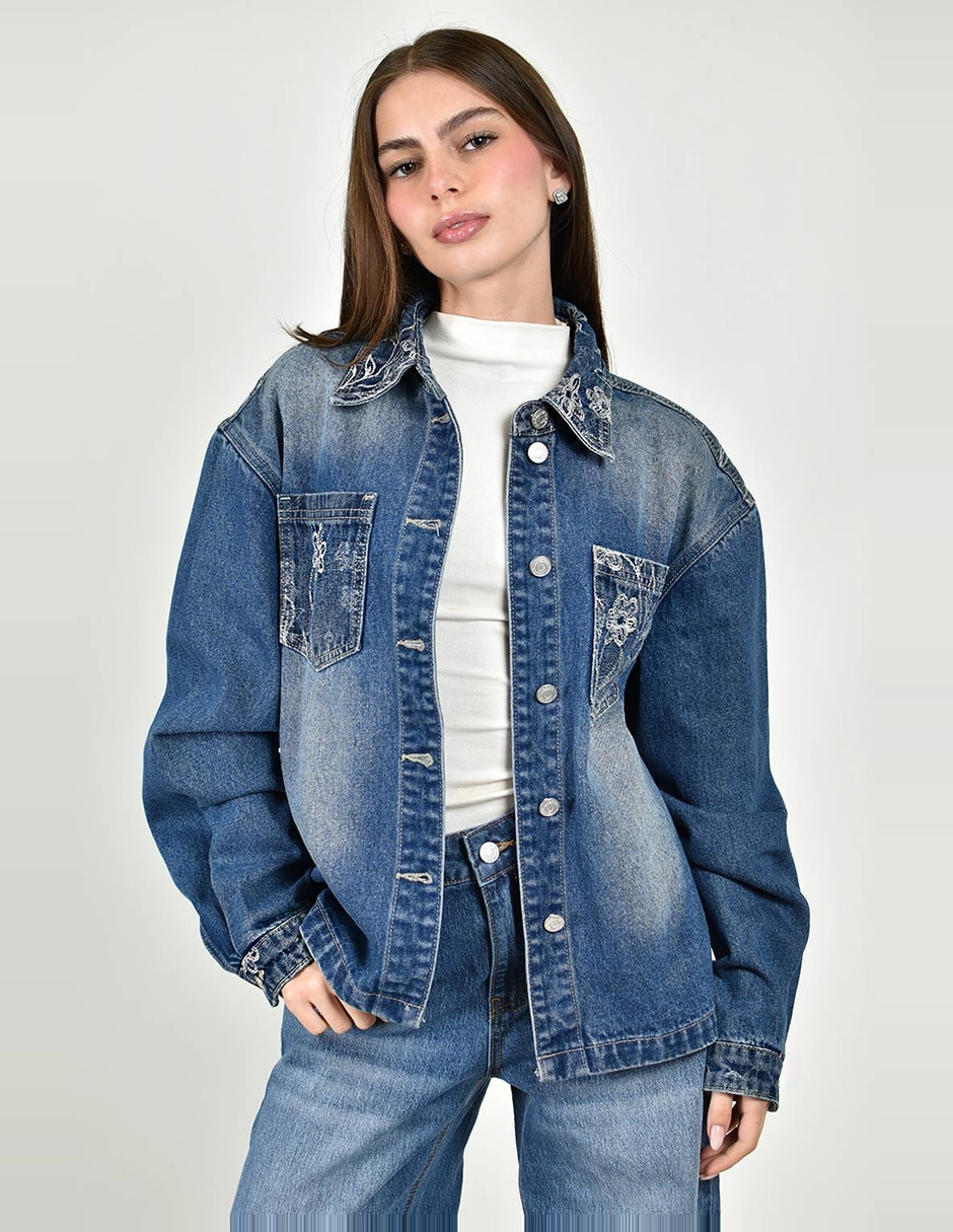 Chamarra de mezclilla para mujer Chamarra de mezclilla para mujer