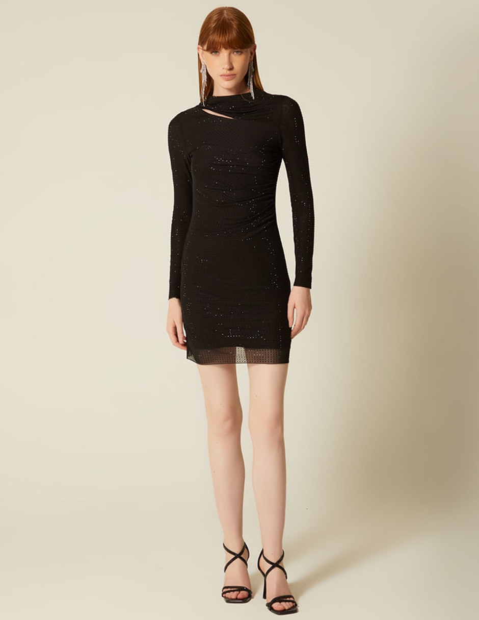 Vestido corto fiesta shiny night para mujer 3