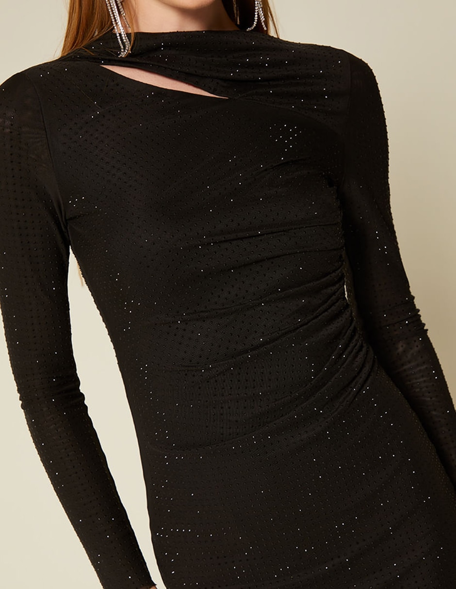 Vestido corto fiesta shiny night para mujer 2