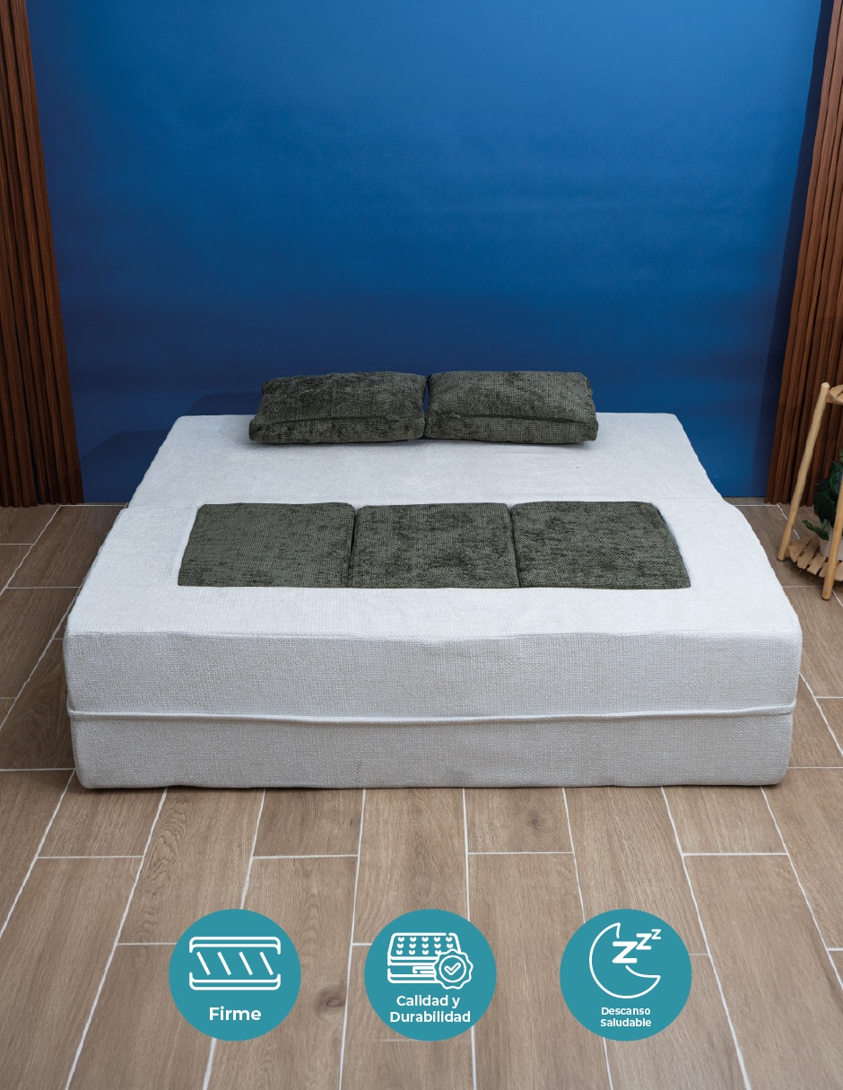 Sofá cama de espuma comprimida 6