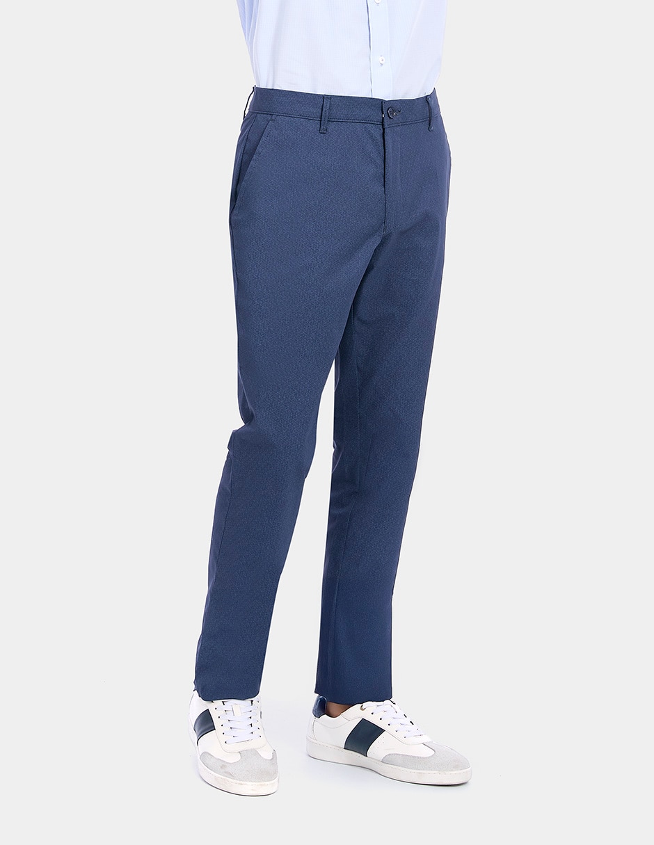 Pantalón business casual de vestir slim para hombre 4