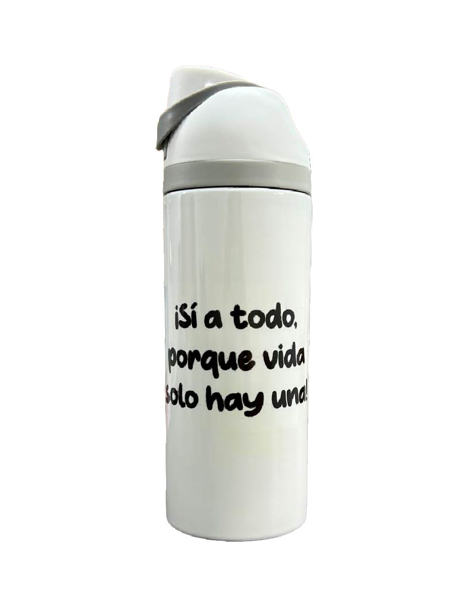 Termo de acero inoxidable con tapa rosca 5