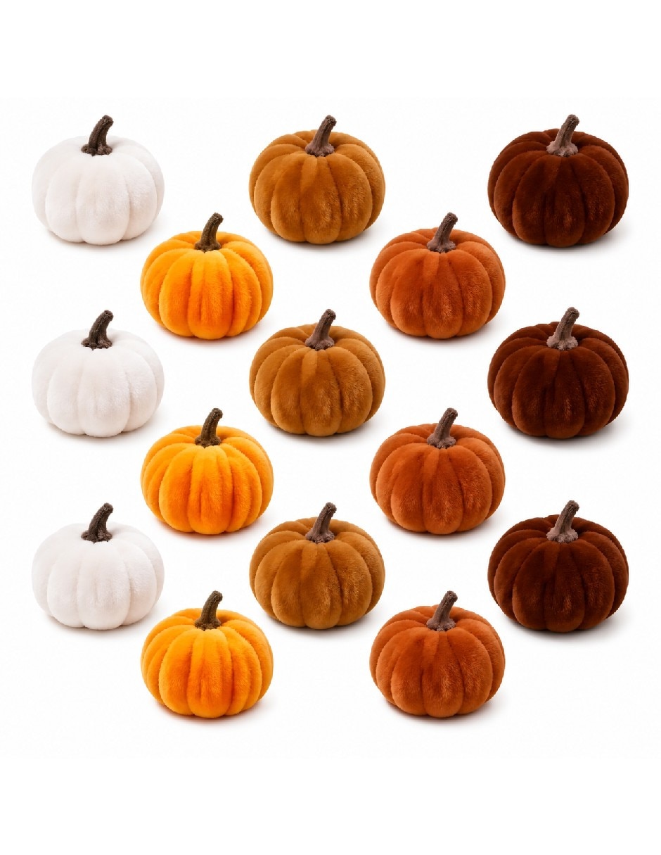 Set decoración con forma de calabaza