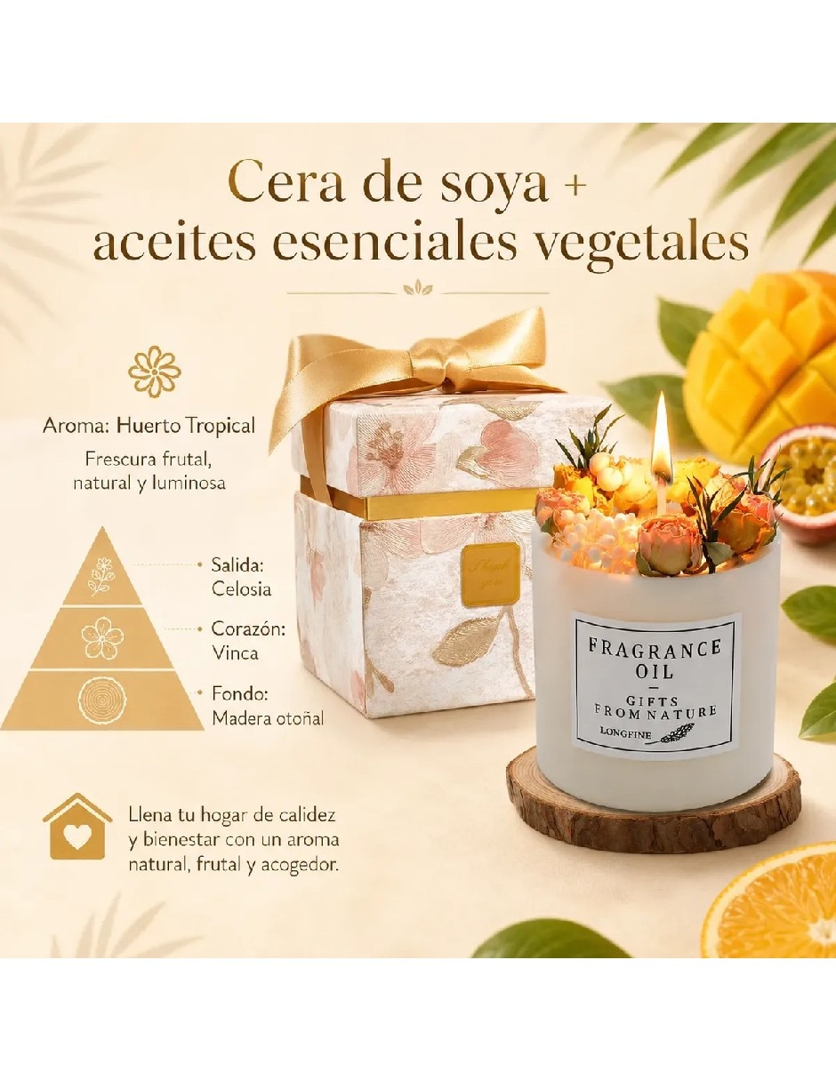 Vela aroma floral 3