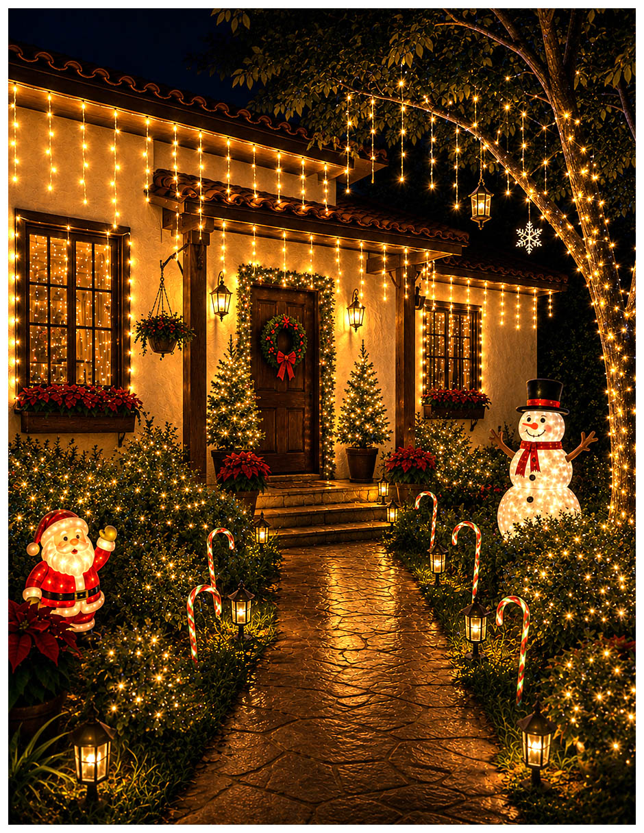 Set luces led led dy-300csc-2pzas con 300 focos 5