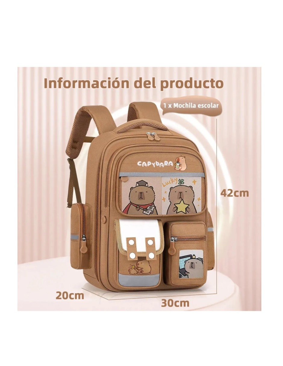 Mochila infantil capyfun (capybara) unisex 4