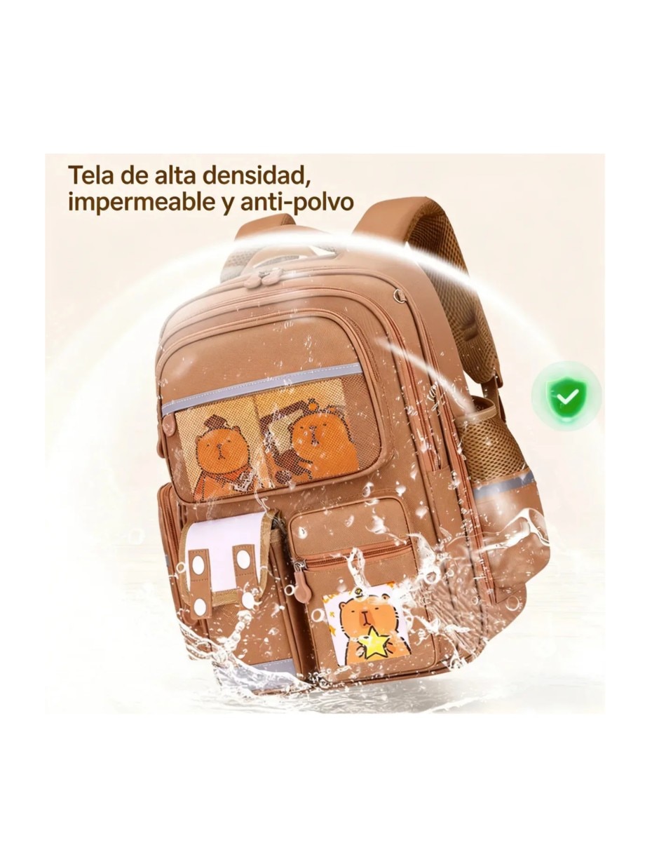 Mochila infantil capyfun (capybara) unisex 2