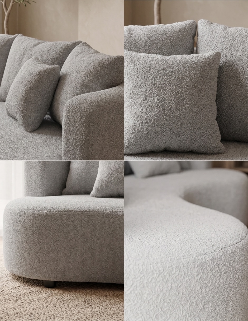 Sala modular Glam de poliéster 6