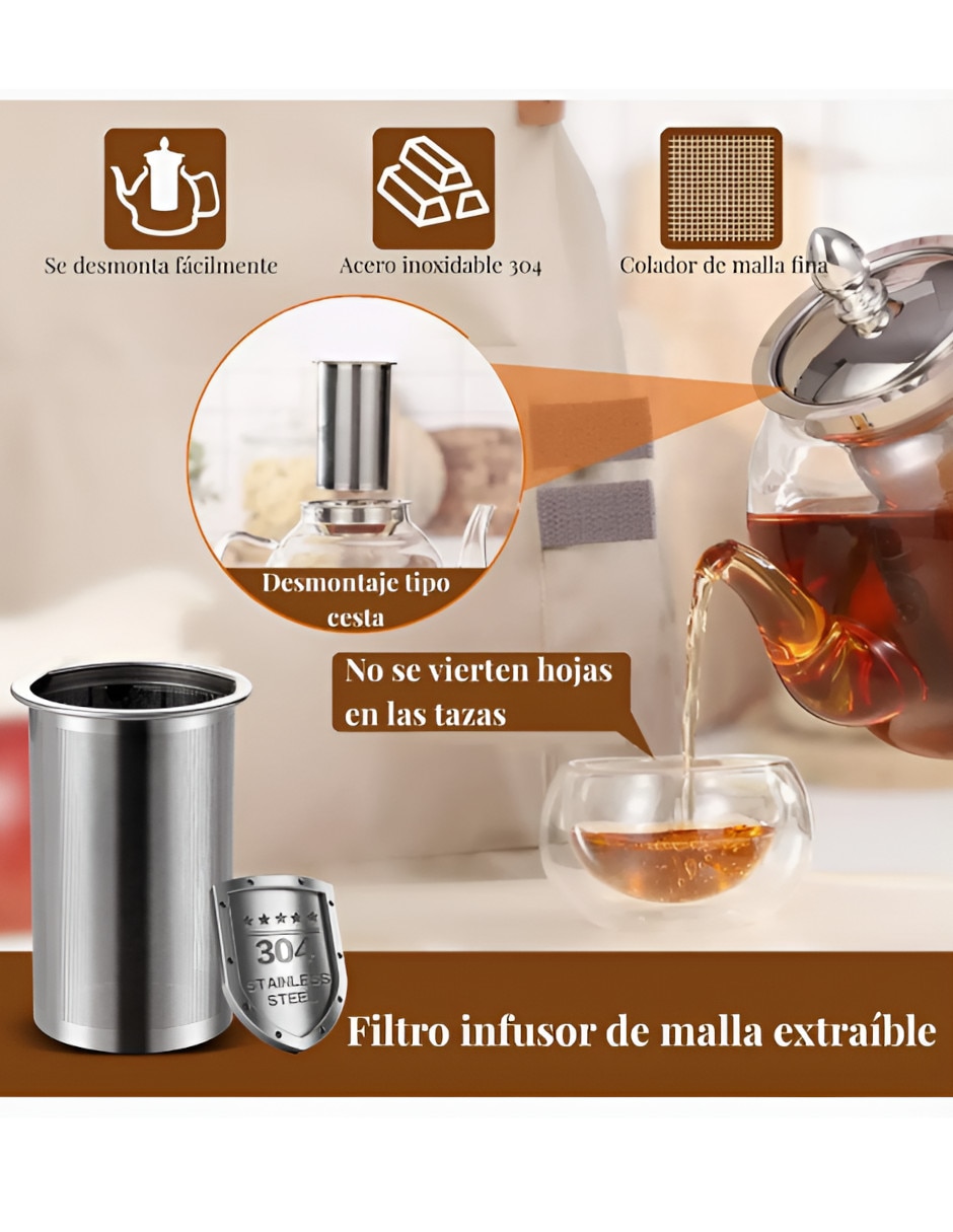 Tetera infusora de vidrio 2
