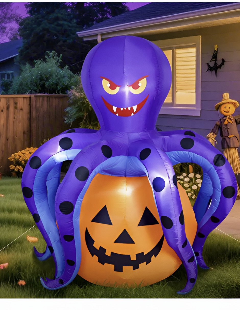 Figura decorativa de pulpo halloween 3